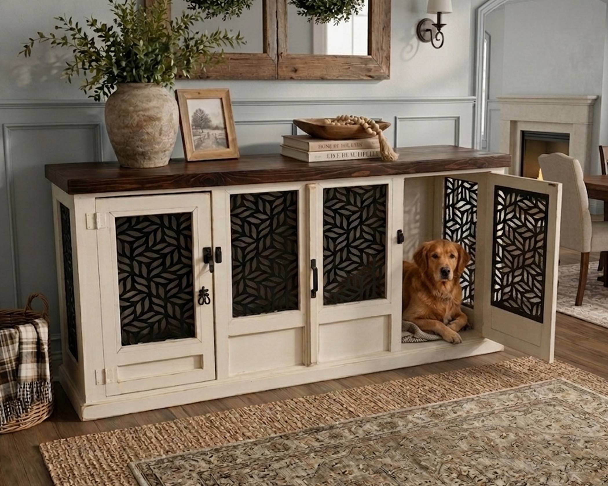 Pet Kennel White 72" (1 in Stock) (image for) Pet Kennel White 72" (1 in Stock)