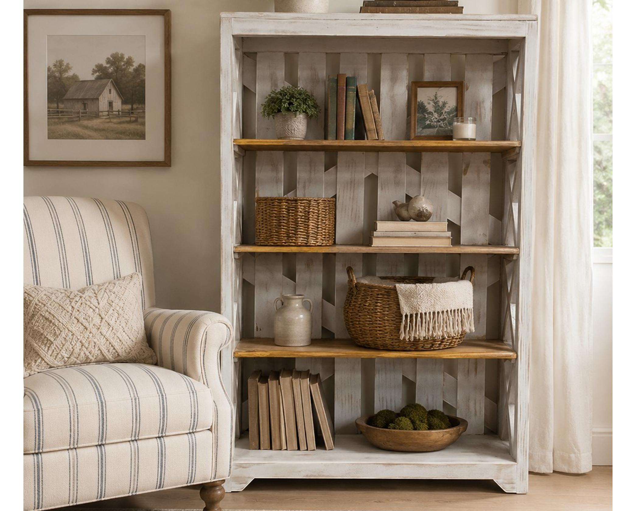 Las Cruces Bookshelf White (5 in Stock) (image for) Las Cruces Bookshelf White (5 in Stock)