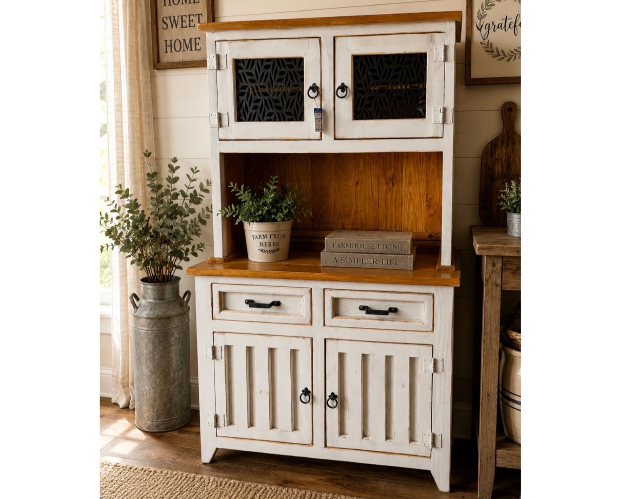 Las Cruces Laser Hutch White (1 in Stock) (image for) Las Cruces Laser Hutch White (1 in Stock)